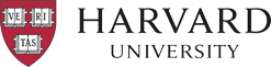 Harvard university logo on a white background.